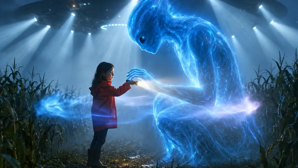 First contact - made with Veo 3.1 Fast