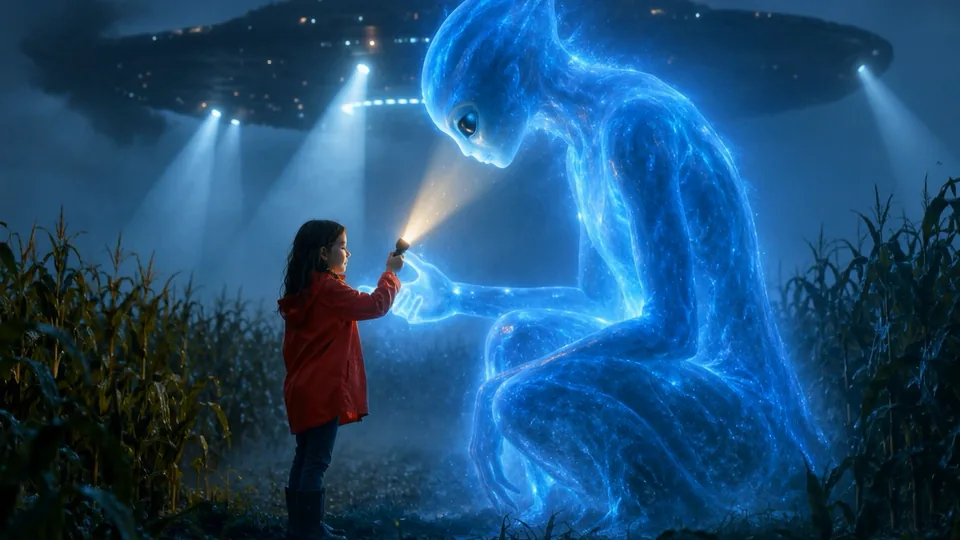 First contact - made with Kling 2.1 Master
