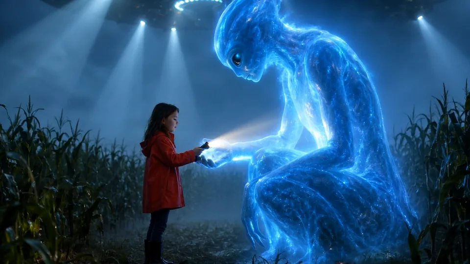 First contact - made with Kling 1.6 Pro