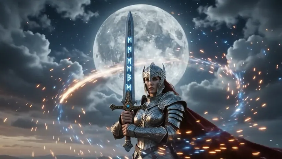Moon warrior - made with Gemini Omni Flash
